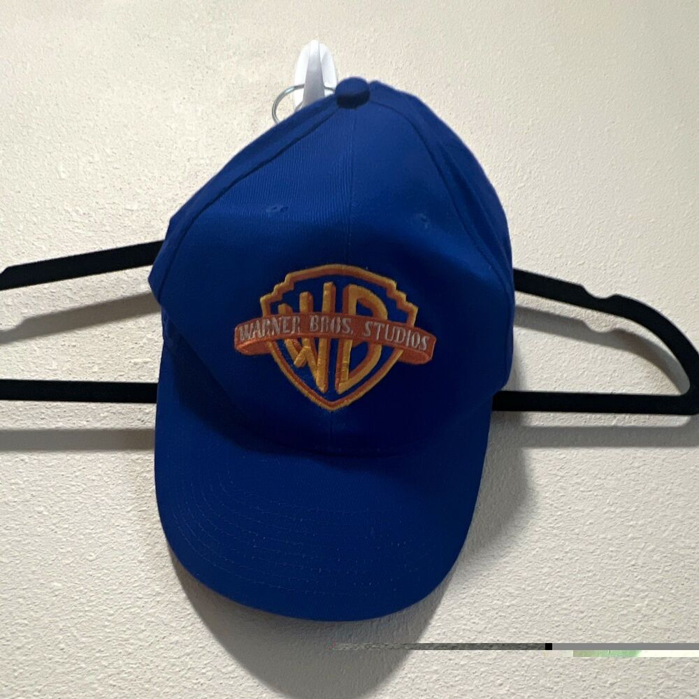 Warner Bros. Blue Baseball Cap Warner Bros. Studios Logo Hat